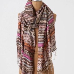 Anthropologie silk scarf by Tolani
